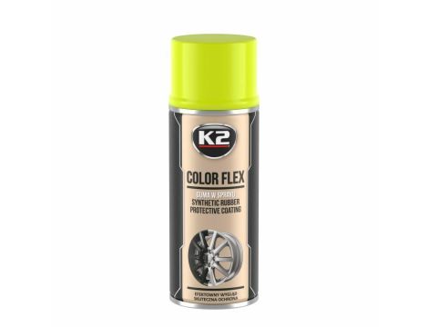 K2 GUMA W SPRAYU COLOR FLEX - ŻÓŁTY 400ML