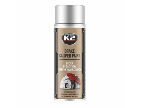 K2 LAKIER BRAKE CALIPER SPRAY- SREBRNY 400ml
