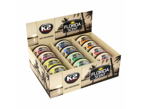 K2 ODŚWIERZACZ POWIETRZA W PUSZCE FLORIDA SCENT DISPLAY MIX 12szt