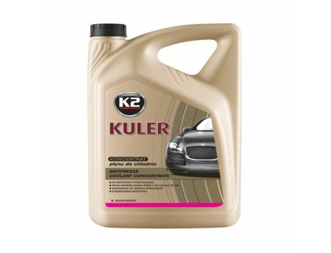 K2 RÓŻOWY KONCENTRAT PŁYNU DO CHŁODNIC 1:2. KULER KONC. 5L RÓŻOWY