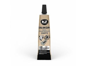 K2 SILIKON CZARNY LUZ  21G WYSOKOTEMPERATUROWY  +350st PŁYNNA USZCZELKA