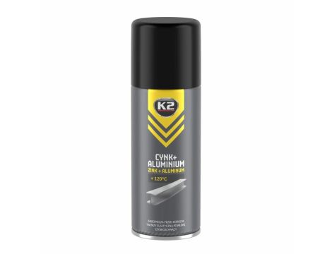 K2 SPRAY ZABEZPIECZA PRZED KOROZJĄ CYNK+ALUMINIUM 400ML