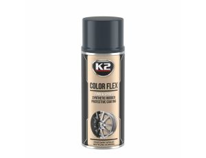 K2 SYNTETYCZNA POWŁOKA GUMOWA W SPRAYU. COLOR FLEX GUMA W SPRAYU - CARBON 400ML