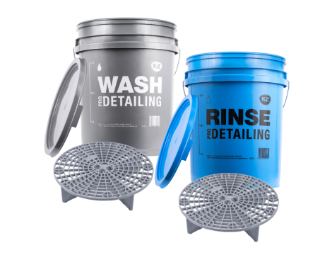 K2 WIADRO DETAILINGOWE 20 L NIEBIESKIE "RINSE" - 3