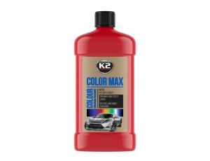 K2 WOSK KOLORYZUJĄCY NABŁYSZCZA I CHRONI. COLOR MAX 500 CZERWONY 500ML