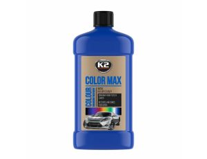 K2 WOSK KOLORYZUJĄCY NABŁYSZCZA I CHRONI. COLOR MAX 500 NIEBIESKI 500ML