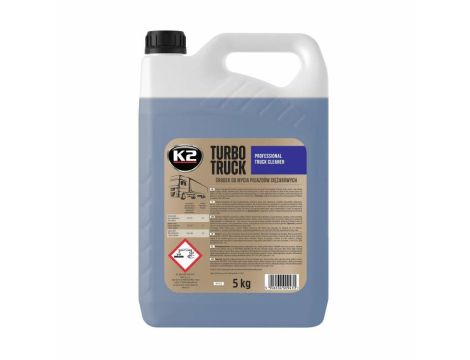 K2 WYSOKOPIENIĄCY I BARDZO SILNY KONCENTRAT DO MYCIA SAMOCHODÓW CIĘŻAROWYCH, CYSTERN, AUTOBUSÓW, BUSÓW.  TURBO TRUCK 5KG