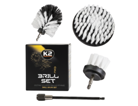 K2 ZESTAW SZCZOTEK NA WKRĘTARKĘ  BRILL SET PRO 3szt