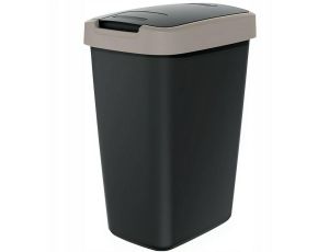 KEDEN KOSZ NA ŚMIECI COMPACTA Q 12L - JASNY BRĄZ/CZARNY