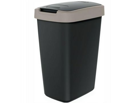 KEDEN KOSZ NA ŚMIECI COMPACTA Q 12L - JASNY BRĄZ/CZARNY