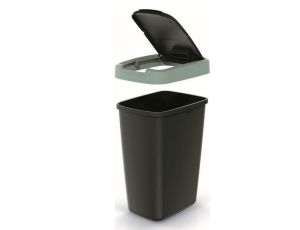 KEDEN KOSZ NA ŚMIECI COMPACTA Q 12L - JASNY ZIELONY/CZARNY