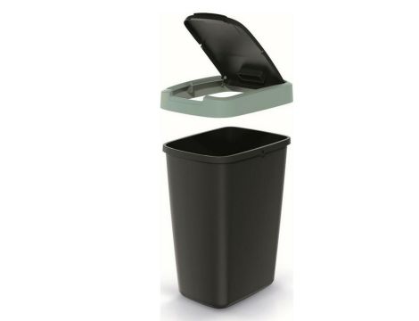 KEDEN KOSZ NA ŚMIECI COMPACTA Q 12L - JASNY ZIELONY/CZARNY