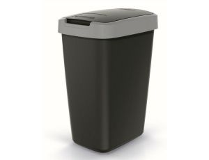 KEDEN KOSZ NA ŚMIECI COMPACTA Q 12L - SMOOTH GRAY/CZARNY