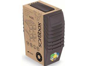 KEDEN KOSZ NA ŚMIECI SORTIBOX 20L SET 4 - SZARY KAMIENNY
