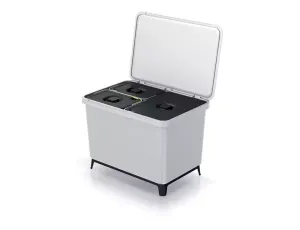 KEDEN KOSZ NA ŚMIECI SYSTEMA 23L + 2x10L - POPIELATY