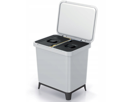 KEDEN KOSZ NA ŚMIECI SYSTEMA 2x10L - POPIELATY