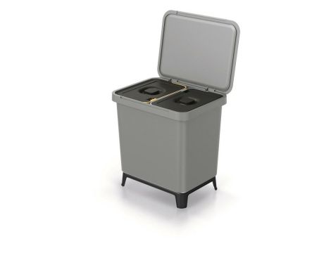 KEDEN KOSZ NA ŚMIECI SYSTEMA 2x10L - SMOOTH GRAY