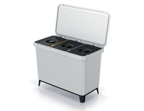 KEDEN KOSZ NA ŚMIECI SYSTEMA 3x10L - POPIELATY