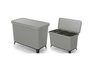KEDEN KOSZ NA ŚMIECI SYSTEMA 3x10L - SMOOTH GRAY