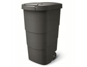 KEDEN KOSZ NA ŚMIECI WHEELER 110 L - CZARNY RECYKLING*