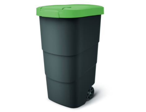 KEDEN KOSZ NA ŚMIECI WHEELER 110 L - ZIELONY