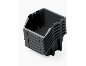 KISTENBERG KUWETY 22 BINEER SHORT 6szt. CZARNE 214x198x133mm