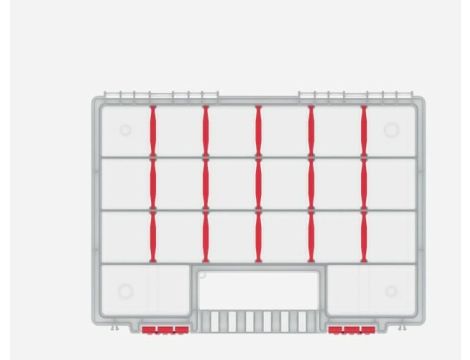 KISTENBERG ORGANIZER NARZĘDZIOWY NORT 35 344 x 249 x 50