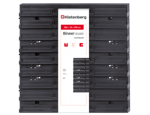 KISTENBERG TABLICA NARZĘDZ. BINEER BOARD CZARNA 386x18x390mm