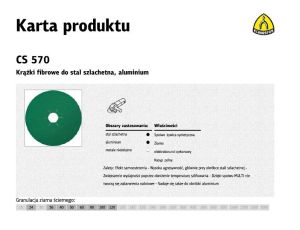 K.FIBRA KRĄŻEK   125 gr. 80 CS570 /25szt INOX, CYRKONOWA.