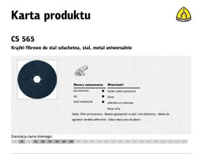 K.FIBRA KRĄŻEK  125 gr. 40 CS565 /25szt METAL