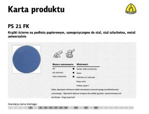 K.KRĄŻEK 125  PS21FK 50szt.   80 METAL/INOX