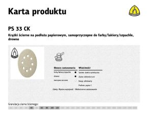 K.KRĄŻEK 125 PS33 CK100szt. 60 OTWGLS5 SZPACHLA