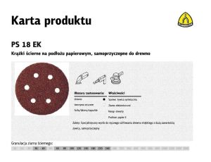 K.KRĄŻEK 150 PS18EK gr. 80 OTW.GLS3/50sz BOSCH,DEWALT,MILWAUKEE,HITACHI