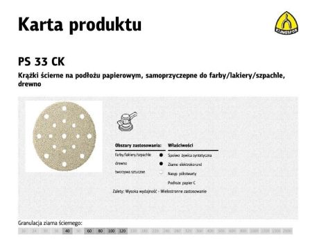 K.KRĄŻEK 150 PS33CK gr. 60 OTW.GLS51/100 FESTOOL MULTI-JETSTREAM (8+8+1)