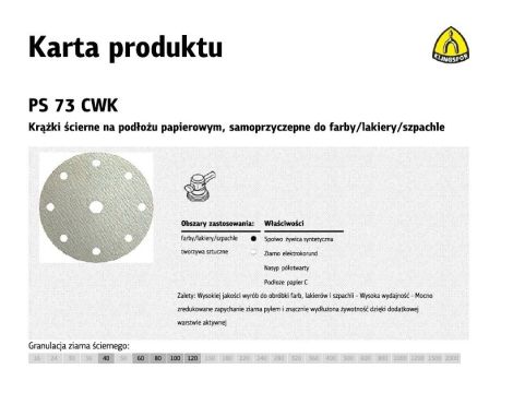 K.KRĄŻEK 150 PS73CWK gr. 60 OTW.GLS1/100 szt....