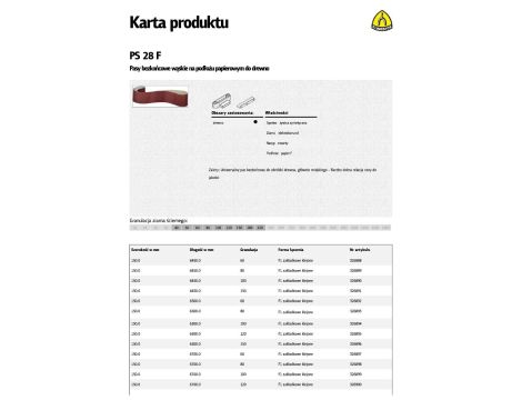 K.PASY BEZK. 150* 720 gr. 80  PS 28F /5szt.