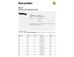 K.PASY BEZK. 150* 720 gr.100  PS 15 F /1 SZTUKA