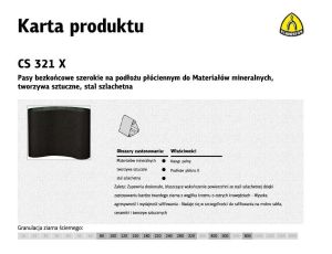 K.PASY BEZK. F4G 100* 1500 gr.100 CS321X 1szt...