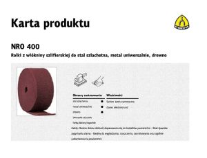K.ROLKA Z WŁÓKNINY 150mm  NRO 400 /10mb *