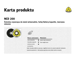 K.ŚCIERNICA CZYSZCZĄCA 125    NCD 200 .