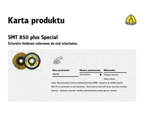 K.ŚCIERNICA LISTK.SMT850 125 SPEC.COARSE WŁÓKNINA+PAPIER