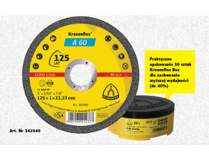 K.TARCZA MET 125mm x 1,0mm x 22,2mm  A60 Extra 25+5szt.