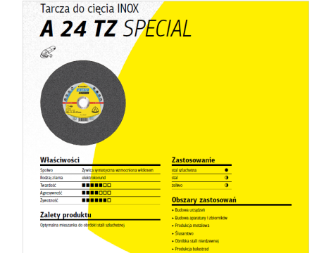 K.TARCZA MET 230mm x 3,0mm x 22,2mm  A24 TZ Special