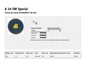 K.TARCZA MET 400mm x 4,0mm x 25,4mm  A24SW ...
