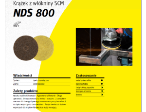 K.WŁÓKNINA KRĄŻEK 125mm NDS800 VERY FINE /10szt.