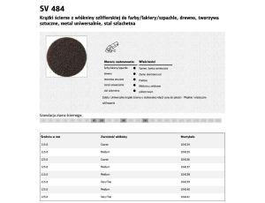 K.WŁÓKNINA KRĄŻEK 125mm SV484 P 80 COARSE
