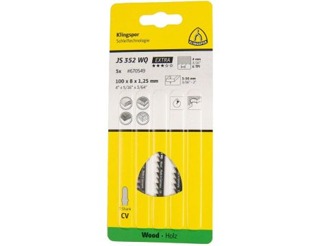 K.BRZESZCZOT DO WYRZYNARKI 100x8x1,25mm JS 352 WQ /5szt. - 2