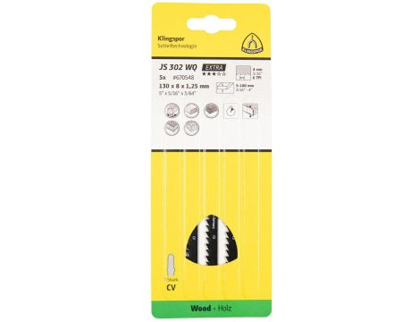 K.BRZESZCZOT DO WYRZYNARKI 130x8x1,25mm JS 302 WQ /5szt. - 2