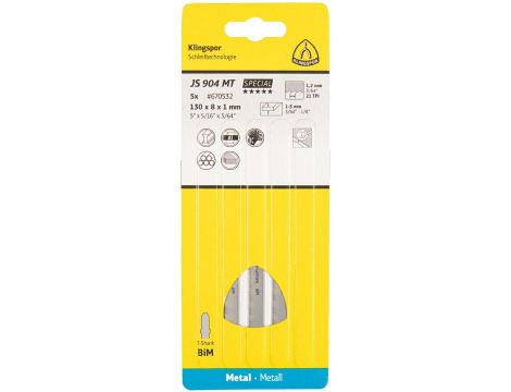 K.BRZESZCZOT DO WYRZYNARKI 130x8x1mm JS 904 MT /5szt.