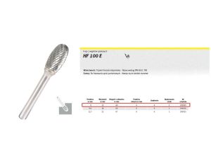 K.FREZ Z WĘG.SPIEKA.HF 100 E /8mm/909 ELIPSA FI=8,0x15mm,TRZ.6mm,TYP TRE